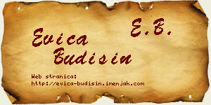 Evica Budišin vizit kartica
